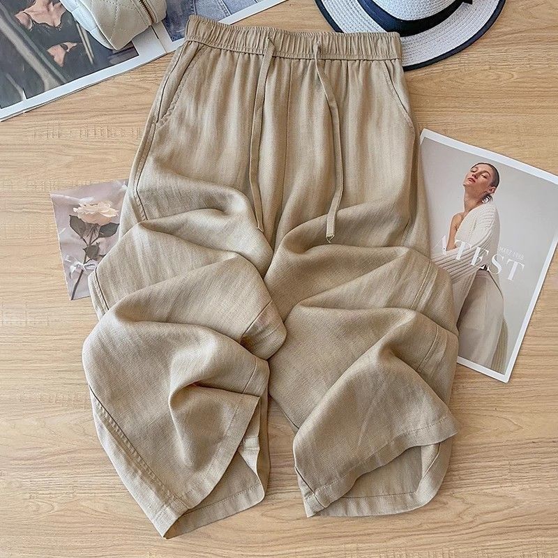 Hochtaillierte, trendige Hose aus Spandex